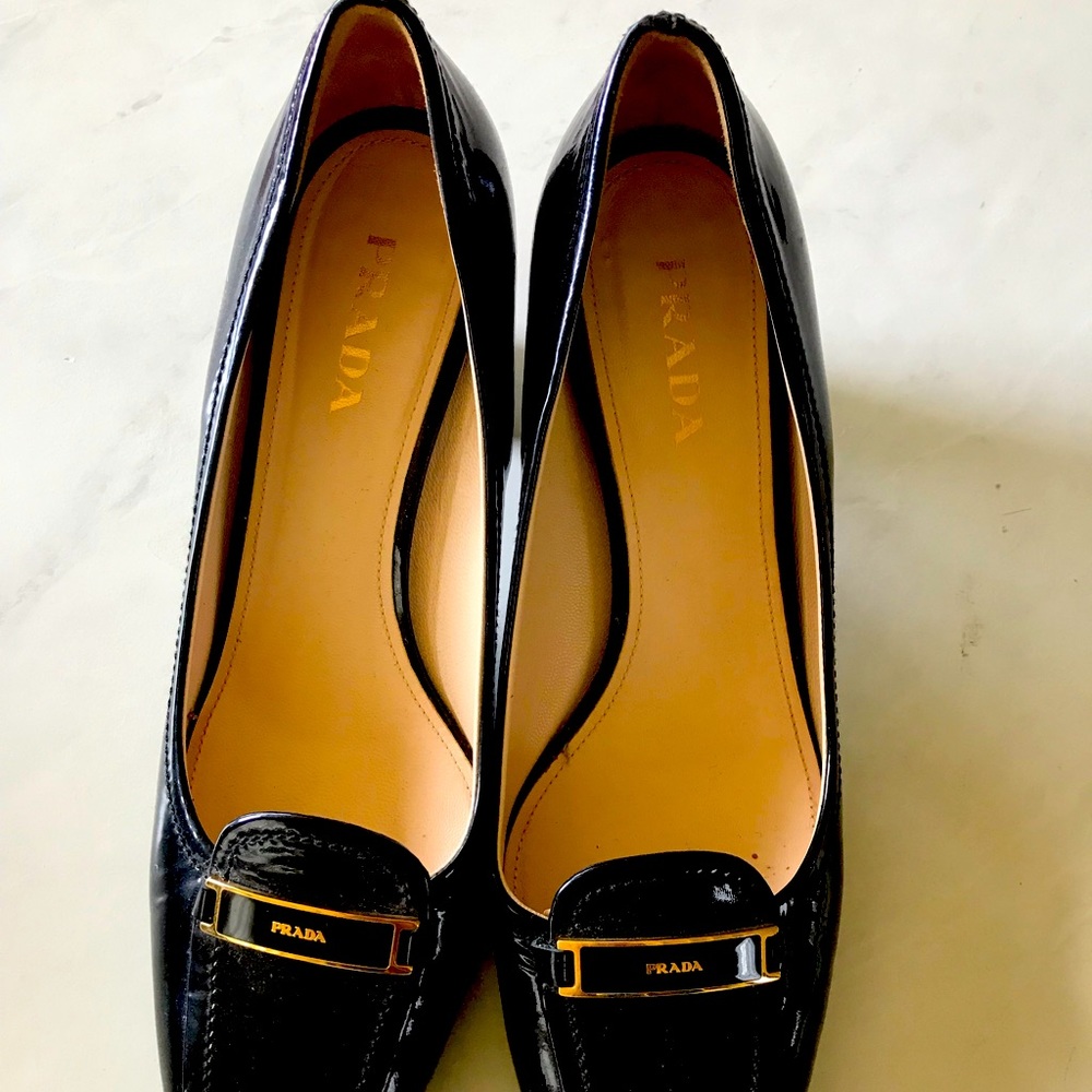 Prada patent leather shoes